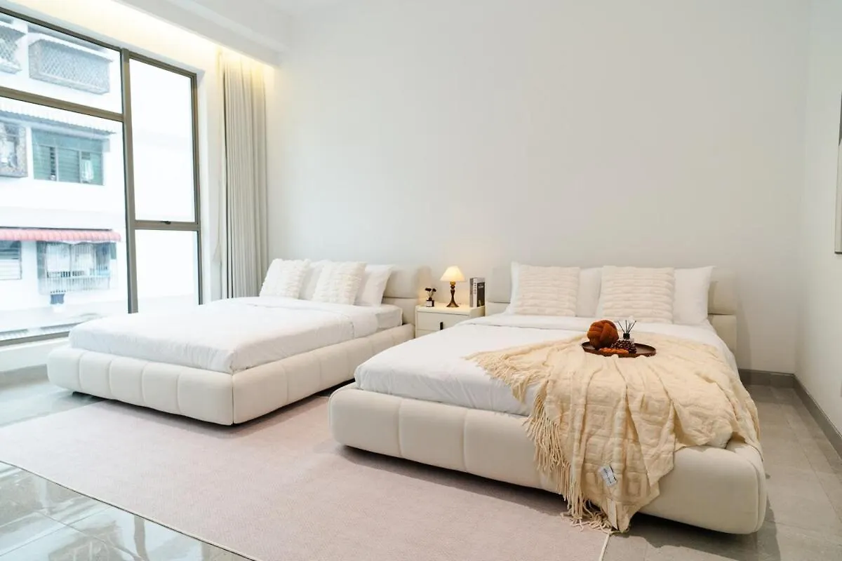 펜션 Georgetown Bright & Kid-Friendly Ktv 3Br 15Pax C 빌라