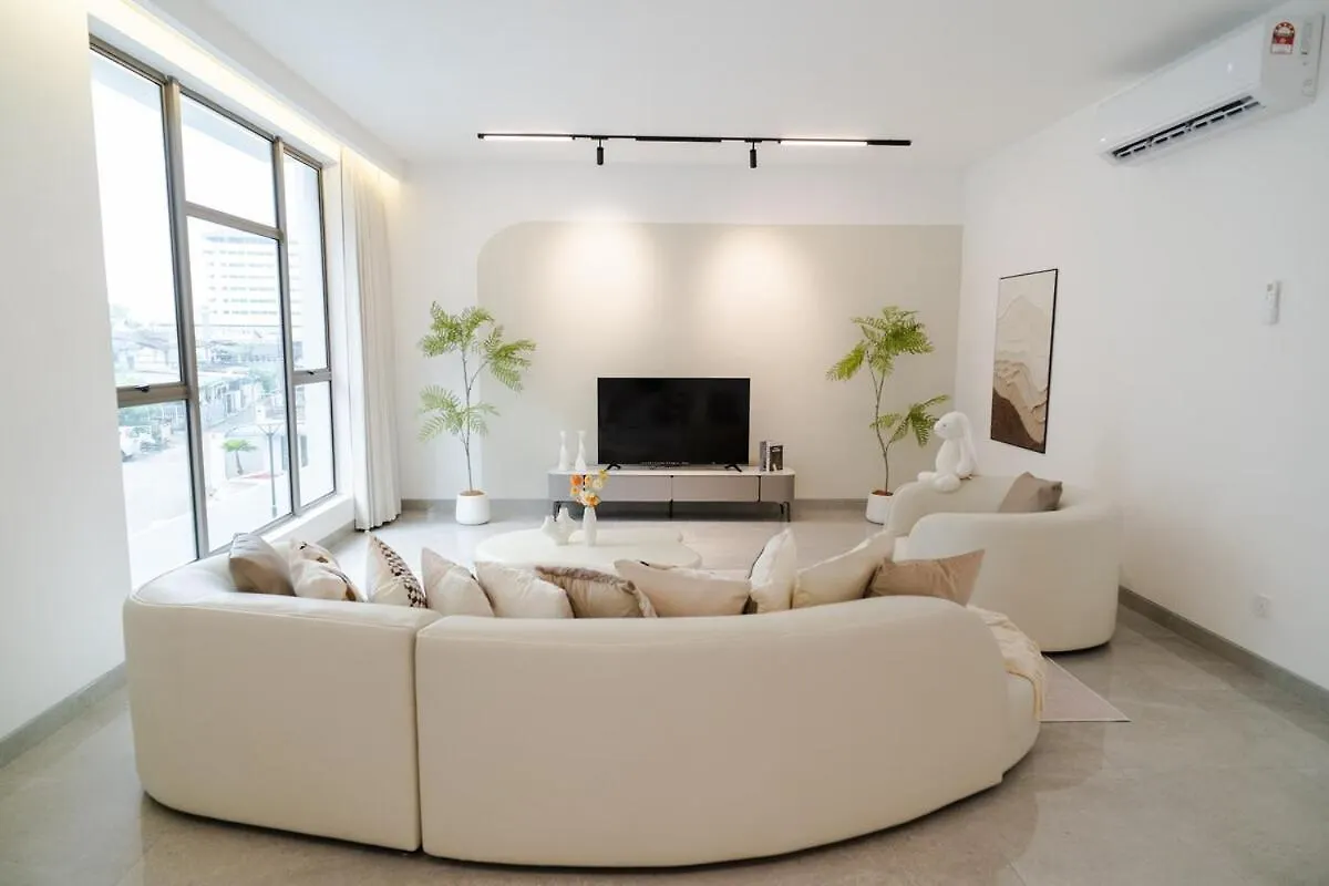 펜션 Georgetown Bright & Kid-Friendly Ktv 3Br 15Pax C 빌라